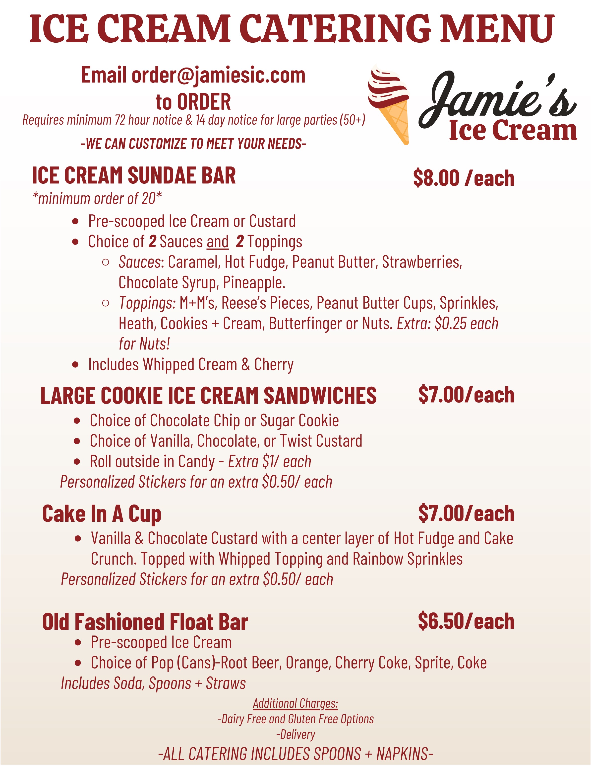 Catering Menu